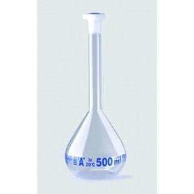 Glass volumetric flask with 24/29 neck, Class A, 1000ml