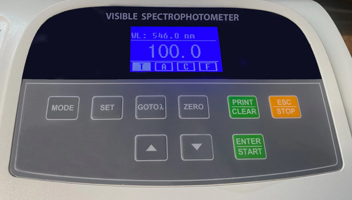 Spectrophotometer, Visible