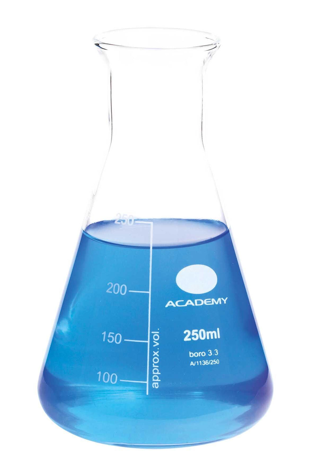 Glass erlenmeyer flask with 32mm neck, 250ml