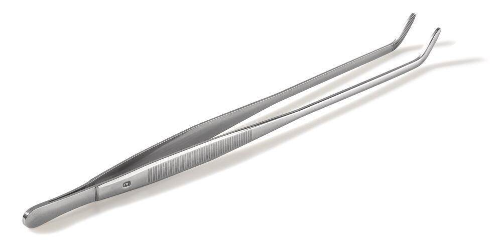 Forceps curved blunt