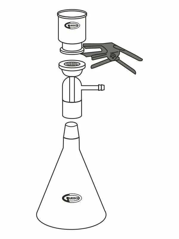 All Glass Filter Assembly, 1000ml