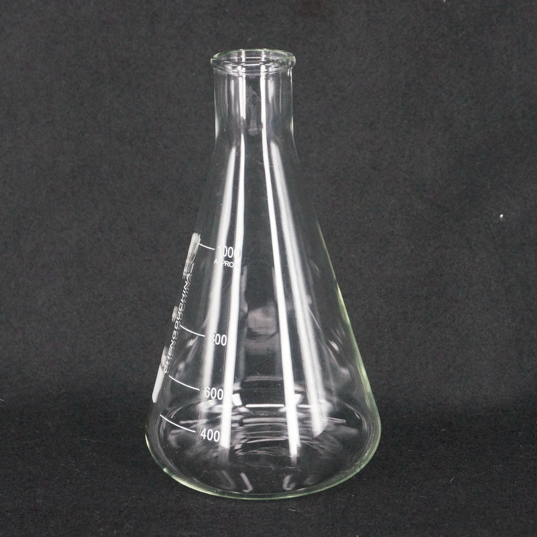 Glass narrow neck erlenmeyer flask
