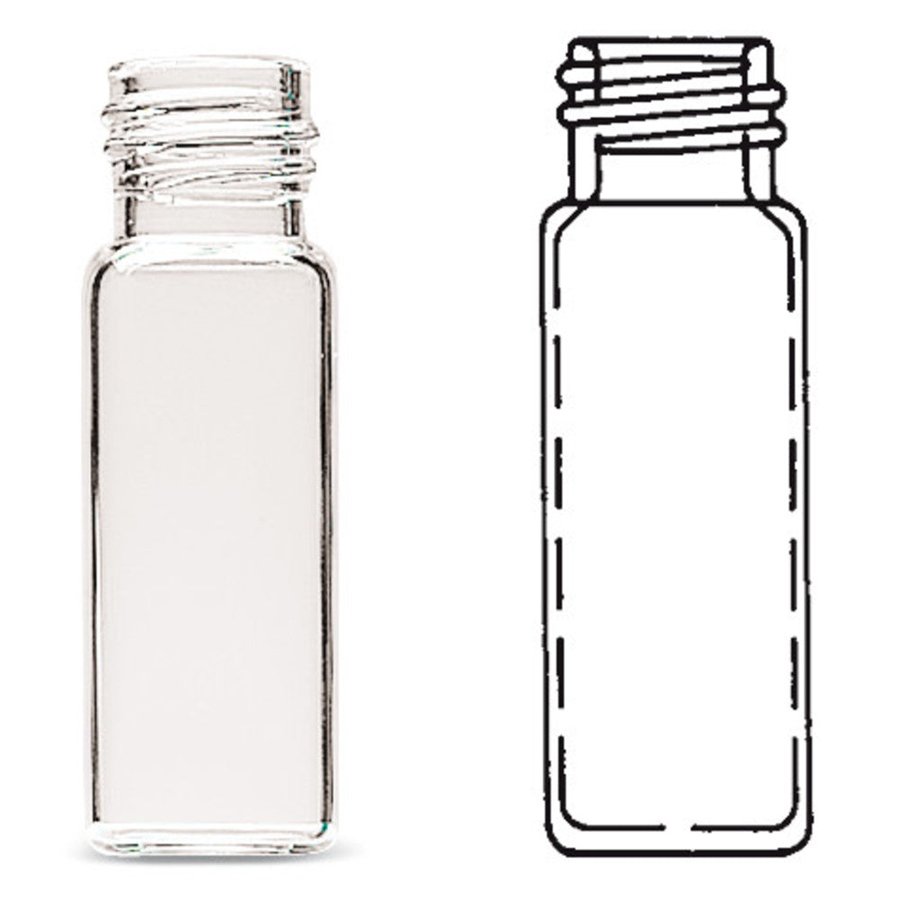 Sample vials ROTILABO® 4 ml with thread, Clear glass