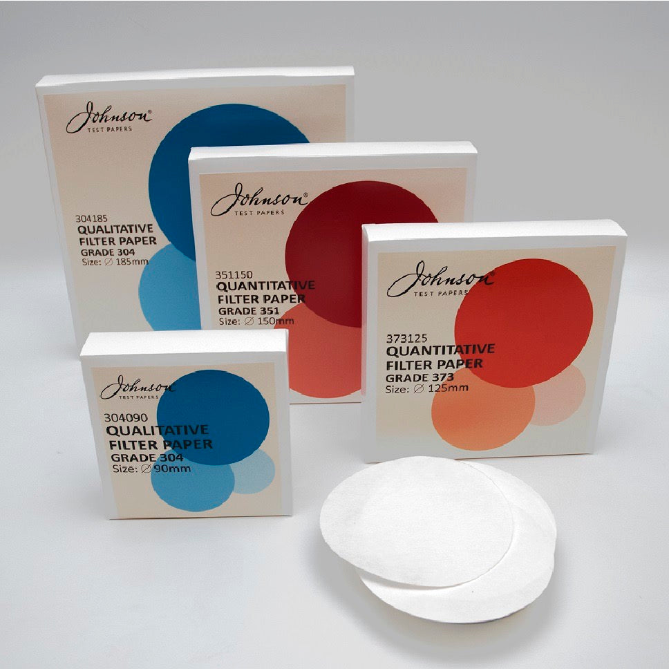 Quantitative ashless filter paper
