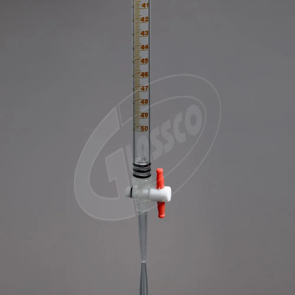 Burette, Class B, Detachable PP Stopcock with PTFE Key