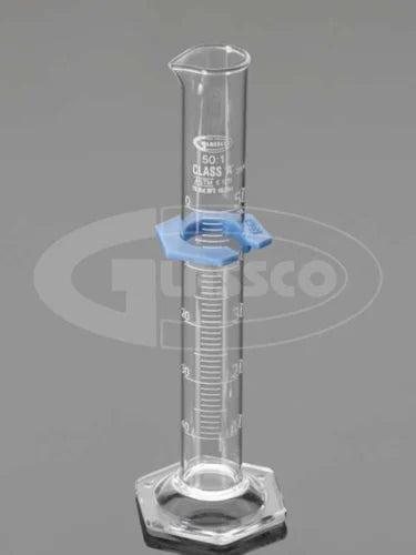 Measuring Cylinder Class A Graduated Hex Base, unserialised