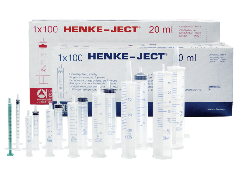 HENKE-JECT® sterile single use luer slip syringe
