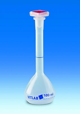 Volumetric flasks, PP, Class B with NS stoppers
